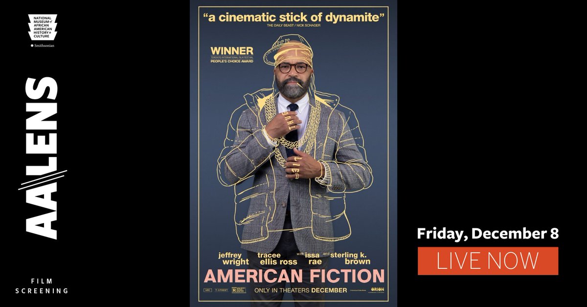 📺 [LIVE] Join us for a panel discussion on “American Fiction,” featuring the film’s star Jeffrey Wright and our museum’s curator of Photography, Visual Culture, and Contemporary History, Aaron Bryant. Watch live: s.si.edu/47vyOjj