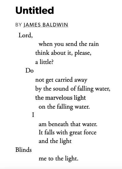 We need this poem tonight: