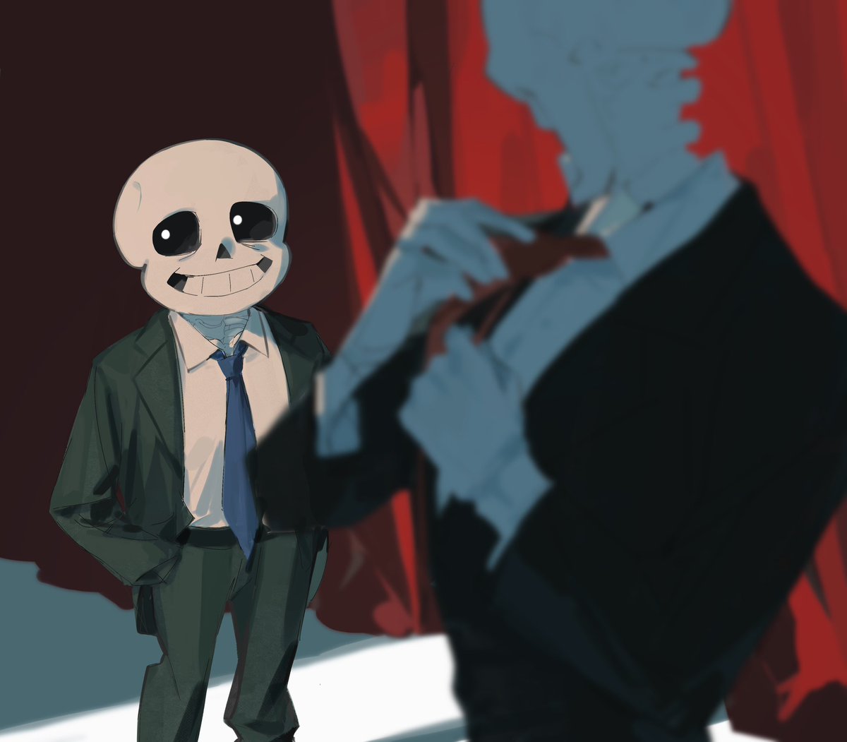 I drew Mafia Nightmare sans : r/Undertale