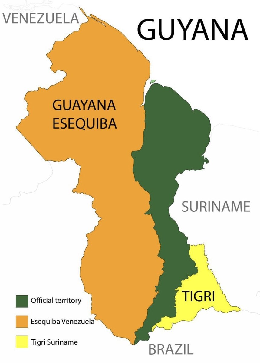 MariaesPueblo's tweet photo. @juanmanuelgalan @petrogustavo @AlvaroLeyva Ud es ignorante. De nada vale ser Diputado. Desde 1777 ése territorio era d la Capitanía General d Venezuela. Desde 1811 hasta la independencia fue reconocido como nuestro por España y UK. No se haga el loco. Los ladrones son otros. Esequibo es nuestro histórica y jurídicamente https://t.co/YhxAbnt1Cz