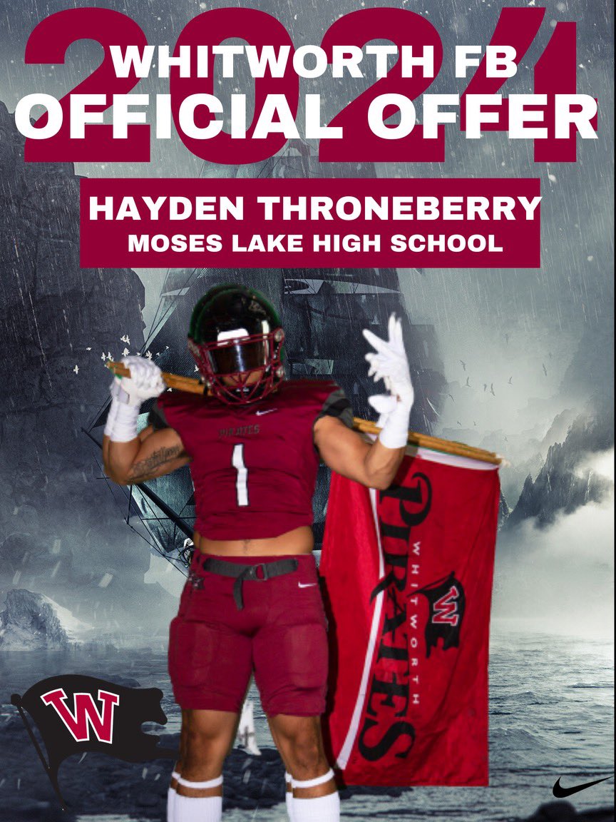 After a great visit and talk with @coachsandberg, I have received my first offer from Whitworth University!! Thank you to the coaching staff for giving me this opportunity!! @duke_degaetano @HornbeckBryce @BrettJay_Family