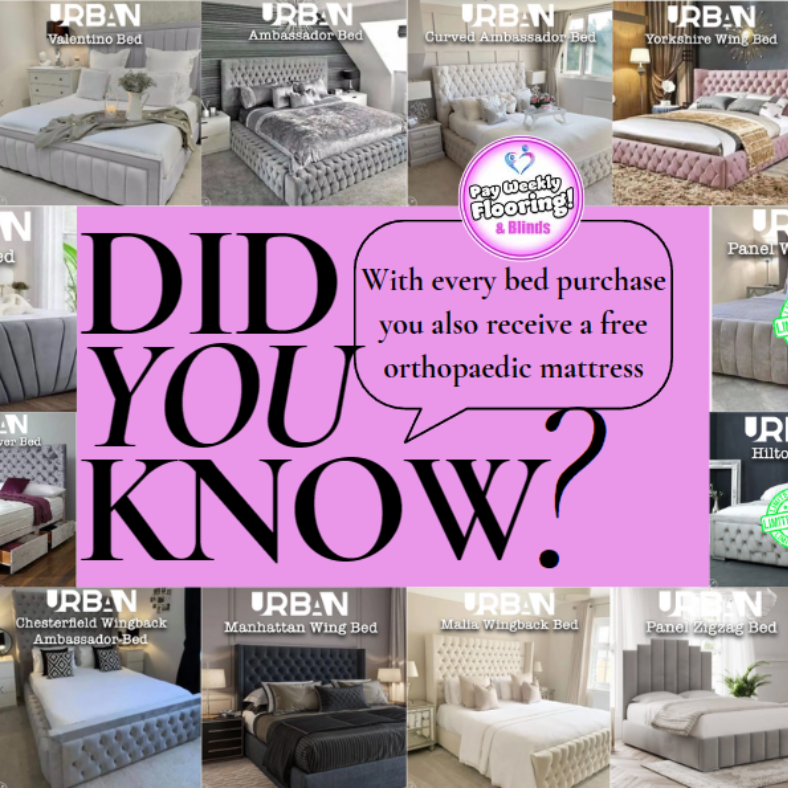 Did you know? With every bed purchase, you also get a FREE orthopaedic mattress! 😍 Don't miss out on our incredible range of stunning beds, Upgrade your bedroom today and enjoy the ultimate comfort.💤
#BedAndMattressBundle #SleepInStyle #OrthopaedicMattress #Beds #DidYouKnow