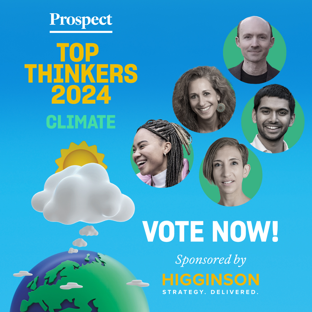 Prospect (@prospect_uk) on Twitter photo From fighting disinformation to shaping policymaking , diplomacy and investing, could a climate expert be your Top Thinker 2024?
Vote now for our 2024 Top Thinkers:
prospectmagazine.co.uk/world/63099/25…
Sponsored by <a href="/HigginsonTweets/">Higginson Strategy</a> From fighting disinformation to shaping policymaking , diplomacy and investing, could a climate expert be your Top Thinker 2024?
Vote now for our 2024 Top Thinkers:
prospectmagazine.co.uk/world/63099/25…
Sponsored by <a href="/HigginsonTweets/">Higginson Strategy</a>