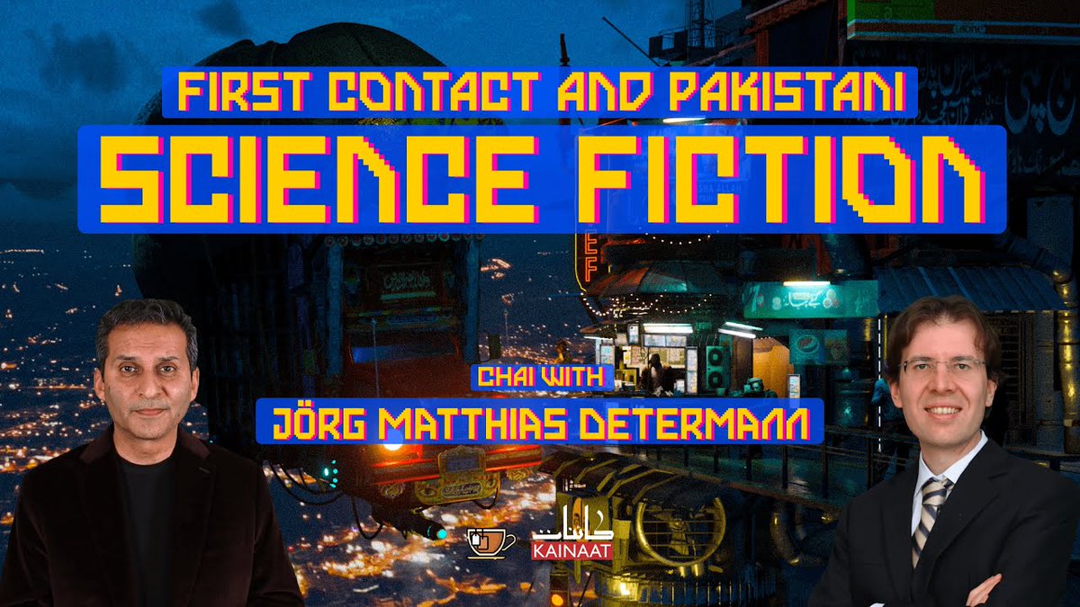 JMDetermann's tweet photo. Thank you so much and بہت بہت شکریہ to Salman Hameed for interviewing me for his pioneering show Kaainati Chai (meaning Universe Tea)! Our episode is entitled “First Contact and Pakistani Science Fiction.” https://t.co/nit4Yxd9zP https://t.co/VOC8BPawr5