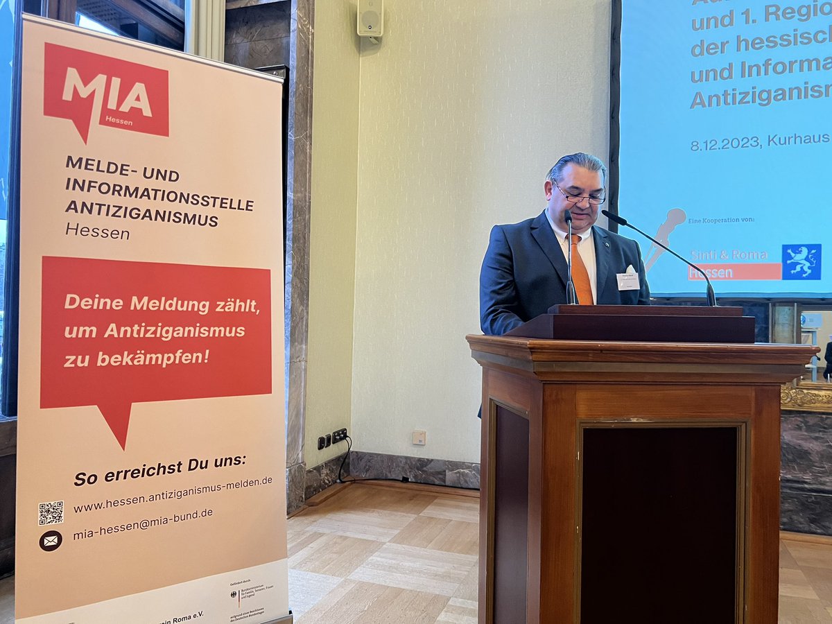 Gestern haben wir die erste Regionalkonferenz der hessischen Melde- und Informationsstelle #Antiziganismus eröffnet: Vielen Dank für Ihre Einladung und viel Erfolg! fr.de/rhein-main/lan…