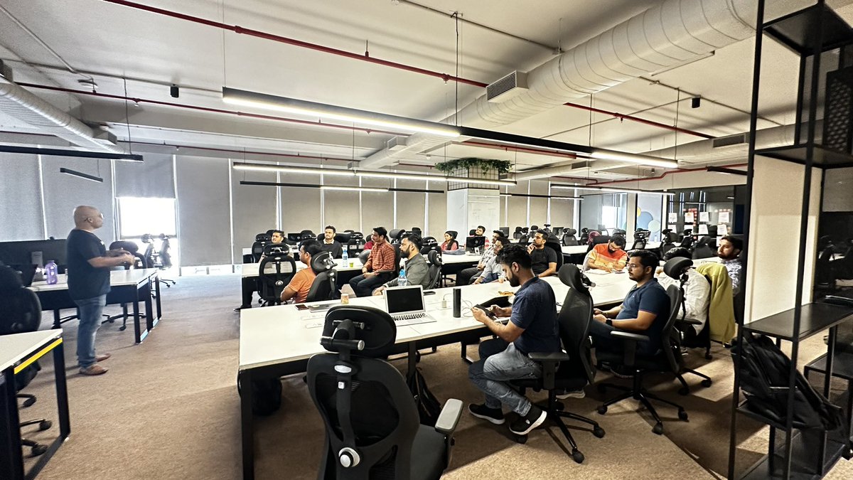 technogise's tweet image. Yet another interesting Saturday!Session on platform Engineering and its significance in modern software development by @kdabir #platformengineering