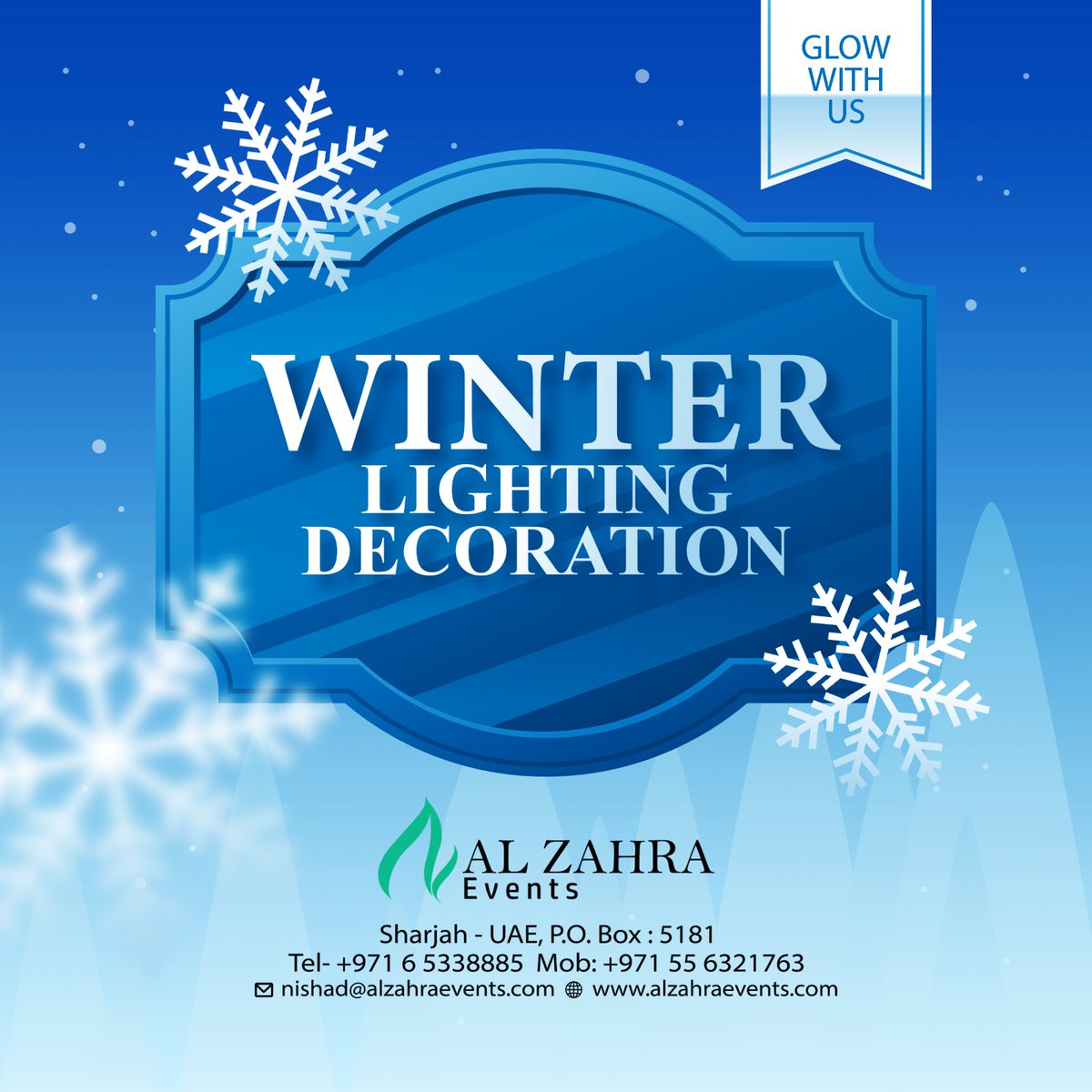 Winter Lighting Decoration

Booking:
+971 50 545 7058
+971 55 632 1763

#decor #eventprof #eventsetup #weddings #party #eventindustry #virtualevents #marketing #eventprofsuk #eventspecialist #birthday #meetingprofs #weddingphotography #birthdayparty #eventplannerlife #uae #Dubai