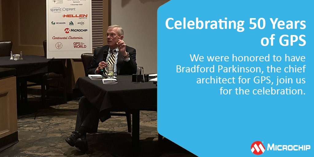 MicrochipTech's tweet image. Celebrating 50 years of GPS. And, our frequency and timing systems have been there since the beginning. Learn about our solutions: mchp.us/3GyCyEF. #GPS #GlobalPositioningSystem #Timing #Frequency #BradfordParkinson