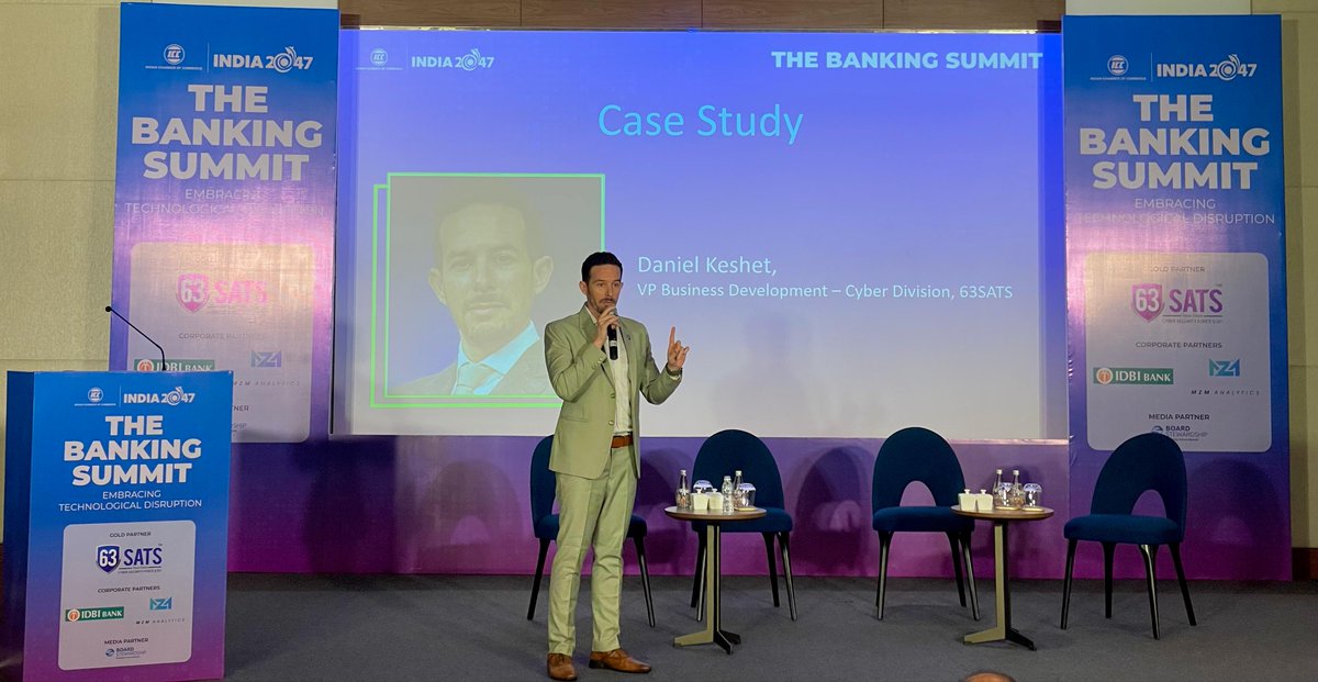 ICC_Chamber's tweet photo. Case Study by Mr. Daniel Keshet, VP Business Development – Cyber Division, 63SATS at The Banking Summit.
@63Sats
#IndianChamberofCommerce #BankingSummit2023 #TechnologicalDisruption #BankingInnovation #Fintech #AIinFinance #DigitalTransformation #Cybersecurity #Blockchain #CEOInsights #NetworkingOpportunity