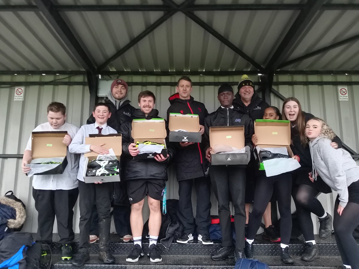 More rugby boots donated to <a href="/CWCHS_PE/">Cardiff West Health & Wellbeing</a>
from <a href="/SOHKCharity/">School of Hard Knocks</a>
Many thanks <a href="/wru/">wru</a>