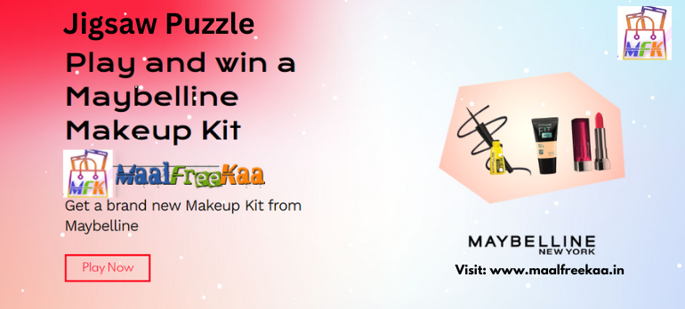MaalFreeKaa's tweet photo. Makeup Kit Win Free Solve Jigsaw Puzzle Game
#PlayOnMaalFreeKaa #Win #MaalFreeKaa #Prizes
https://t.co/rPZIowoJGp
#MakeupKit #JigsawPuzzle #Jigsaw #Puzzle #Game #Gamer #Contest #ContestAlert https://t.co/UZLi4csN85