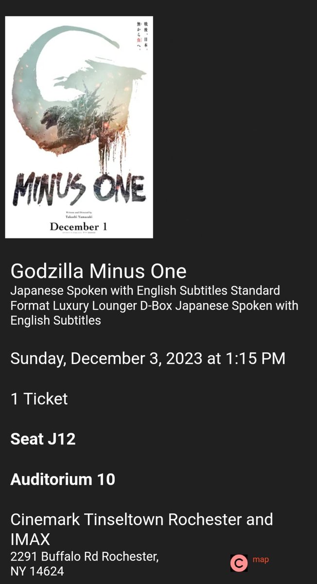 applekidd0's tweet photo. @nostoro just got out from my third showing of Godzilla Minus One. Fantastic film, well done! https://t.co/RMOD4JbXYj