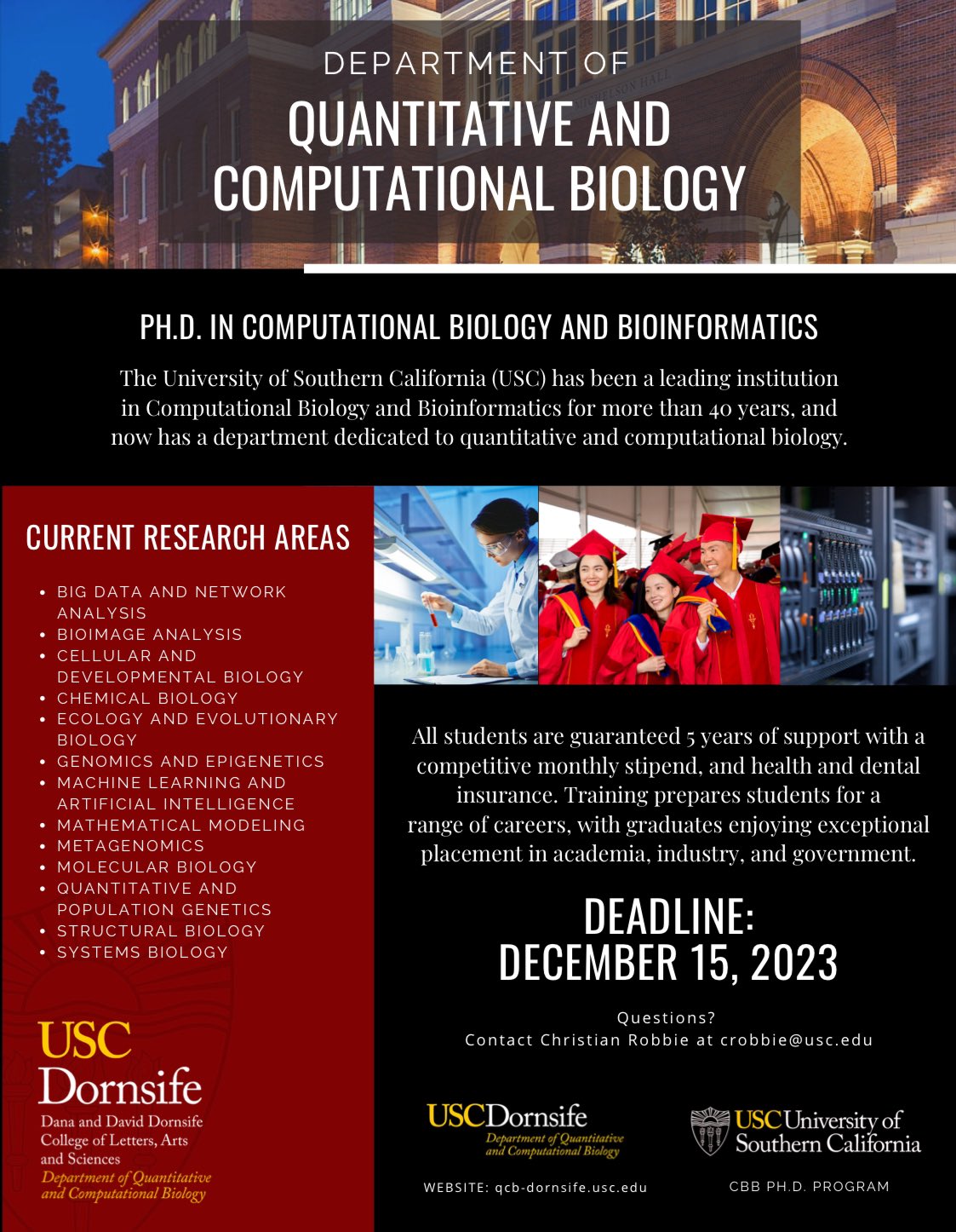 Remo Rohs on X: &ldquo;Apply by Dec 15 to our PhD Program in 