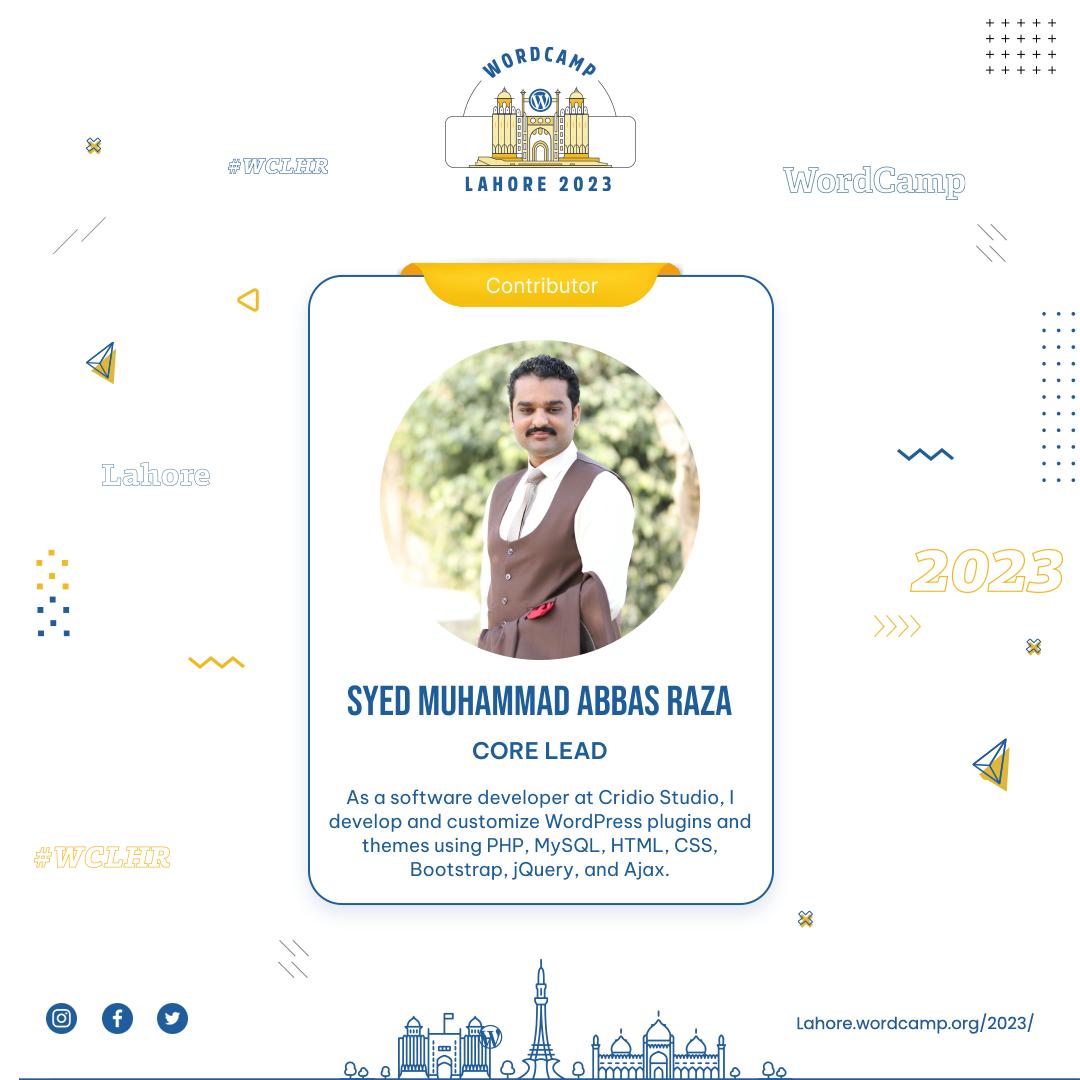 WordCamp Lahore tweet media