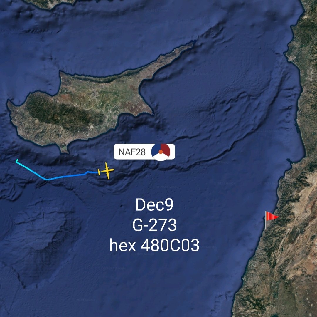 LebanonJets's tweet photo. Military: Royal Netherlands Air Force (Koninklijke Luchtmacht) #C130H Reg #G273 hex #480C03 left #Paphos #Pafos #Cyprus arrived into #Beirut on Dec4 this same aircraft landed in #Hamat https://t.co/PCPULMEoFj https://t.co/WPoPeHPS6o