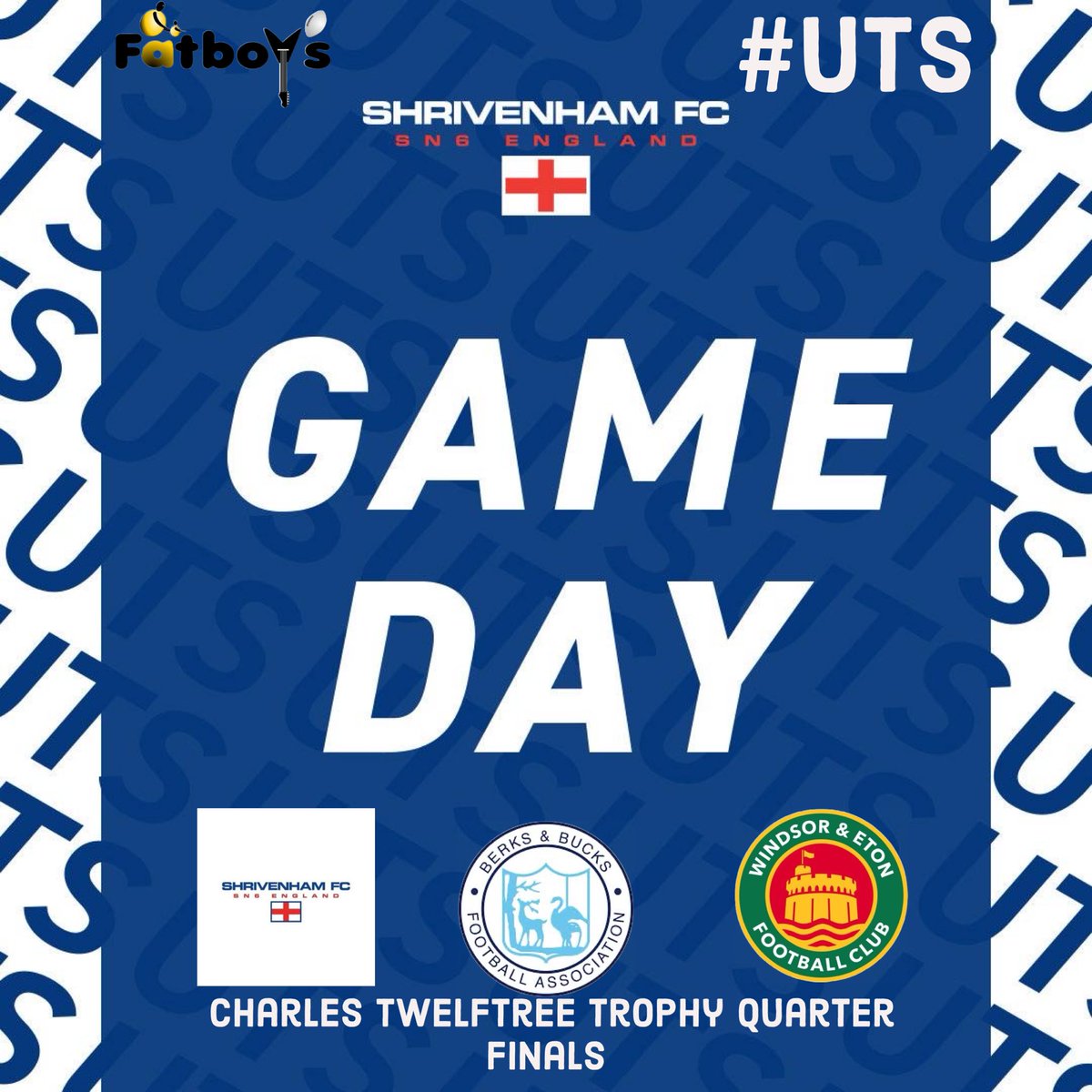 🔵⚪️GAME DAY🔵⚪️ The boys are back in action today as we travel to @WindsorEtonFC in the Quarter finals Of the cup 🔵⚪️ 🆚 @WindsorEtonFC 🏆Charles Twelftree Trophy Quarter Finals ⌚️ 13:30 📍 Stag Meadow SL4 3DR @BerksandBucksFA @OxOnFootball