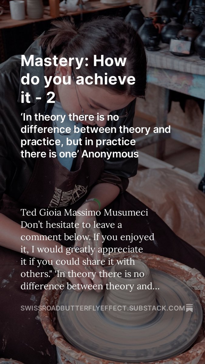Mastery: How do you achieve it - 2 open.substack.com/pub/swissroadb…