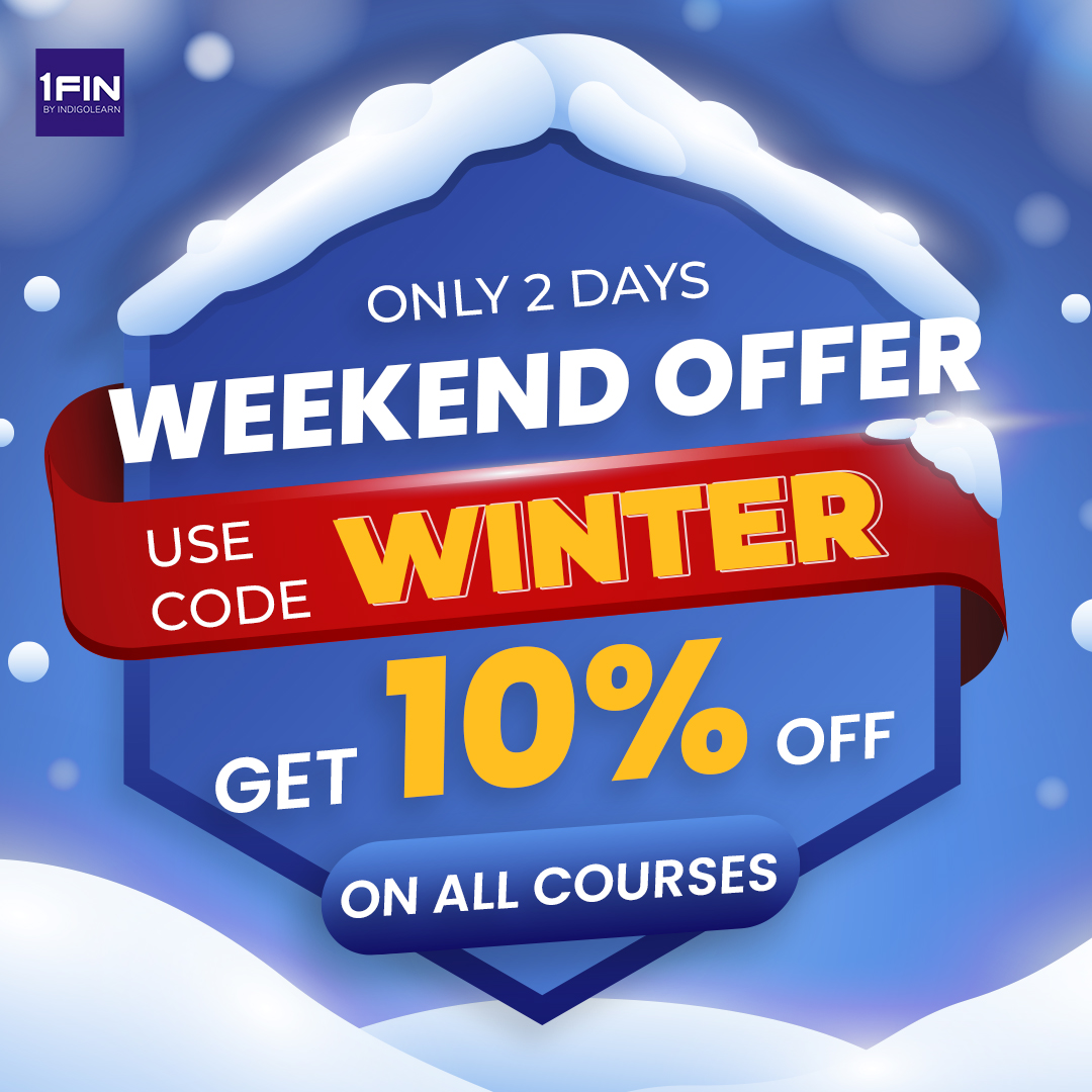 IndigoLearn's tweet photo. Yayyy! It is time for you to audit your goals! Click: https://t.co/SYb2Iu0jn3 to avail EXTRA 10% Off on Reduced Prices on ALL Courses!😇🙈
#1FIN #LearnLikeNeverBefore #Offer #CA #CAFinal #CAInter #CFA #CMA #ACCA https://t.co/ltUTGdxkkX