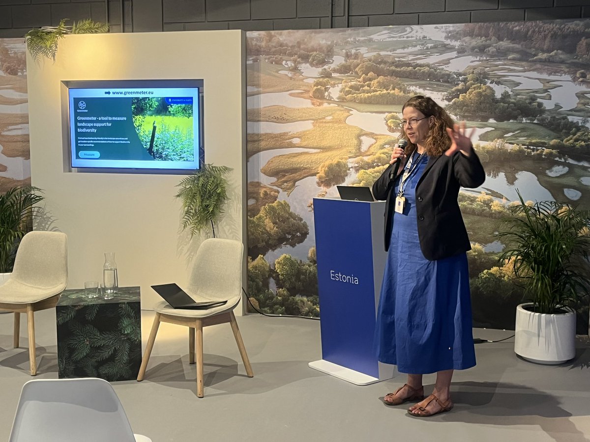 We paired up with <a href="/LandscBiodivUT/">Landscape Biodiversity Lab</a> and presented digital tools for #spatial planning of #nature restoration to improve #carbon #sequestration and #biodiversity, two key #ClimateAction aspects <a href="/COP28_UAE/">COP28 UAE</a> #geospatial