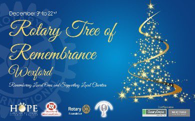 We are proud to be supporters of this initiative organised by @rotarywexford . It creates a space for cherished memories during the holiday season & it’s an opportunity to support & create awareness for local charities. rotarywexford.com/rotary-tree-of…
