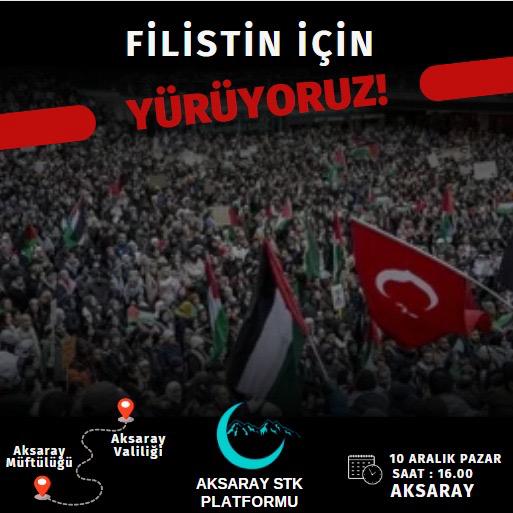 snlkrkmz1's tweet photo. 🇹🇷Filistin için yürüyoruz. Yarın (10 Aralık 2023) pazar günü saat 16.00'da Kültürpark yanı, Müftülük önü de toplanıp, 15 Temmuz Milli İrade Meydanı yürüyoruz. Türk ve Filistin bayraklarınızı, pankart ve yazılarınızı yanınıza almayı unutmayınız.🇵🇸 https://t.co/tuZdSRa2Ni