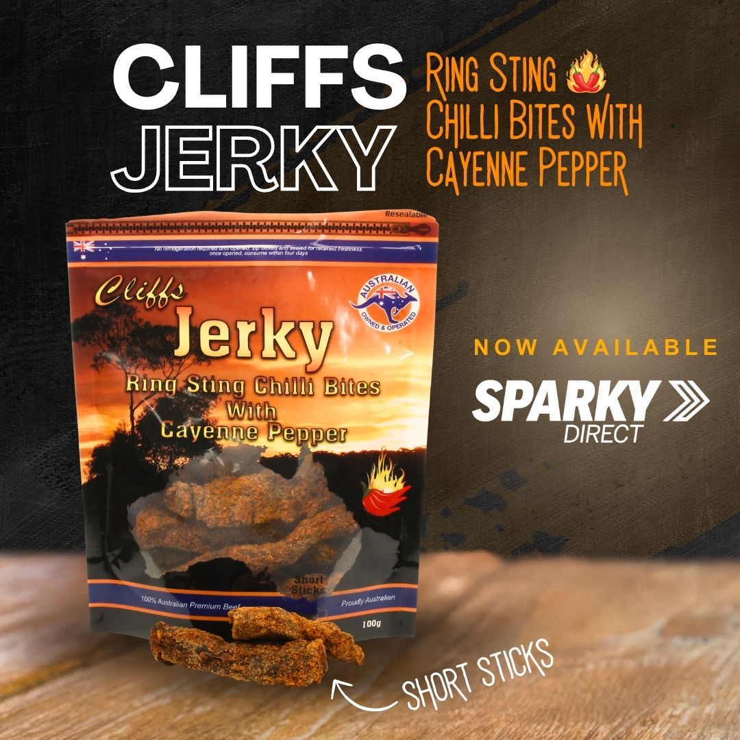 Sparkydirect's tweet image. 🥵Ring Sting Chilli Bites with Cayenne Pepper🥵
sparkydirect.com.au/p/cliffs-premi…
🆕 Jerky Flavours 🆕
.
.
#SparkyDirect⚡#Jerky👌#BeefJerky😋#JerkyLove🤎#Snacks🍴#Protein🦾