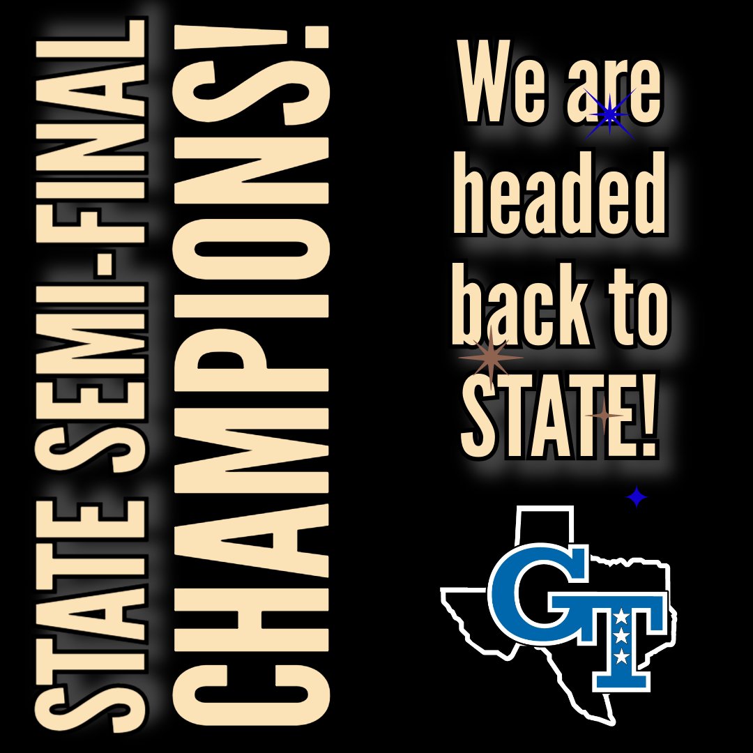 GunterHSTigers's tweet photo. The  Tigers are headed back to STATE after defeating Canadian 38-17 in the  State Semi-Final Championship game tonight! Congratulations to the football team,  we are excited to see you back on Jerry's field next Thursday. Details  will be posted next week. https://t.co/VrrfDQILvz