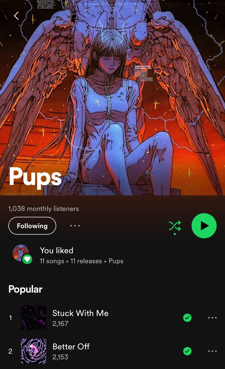 Out of nowhere.. went from a steady 300 monthly listeners to over 1000 on <a href="/Spotify/">Spotify</a> 🙏🏻 thanks for listening fam 💜