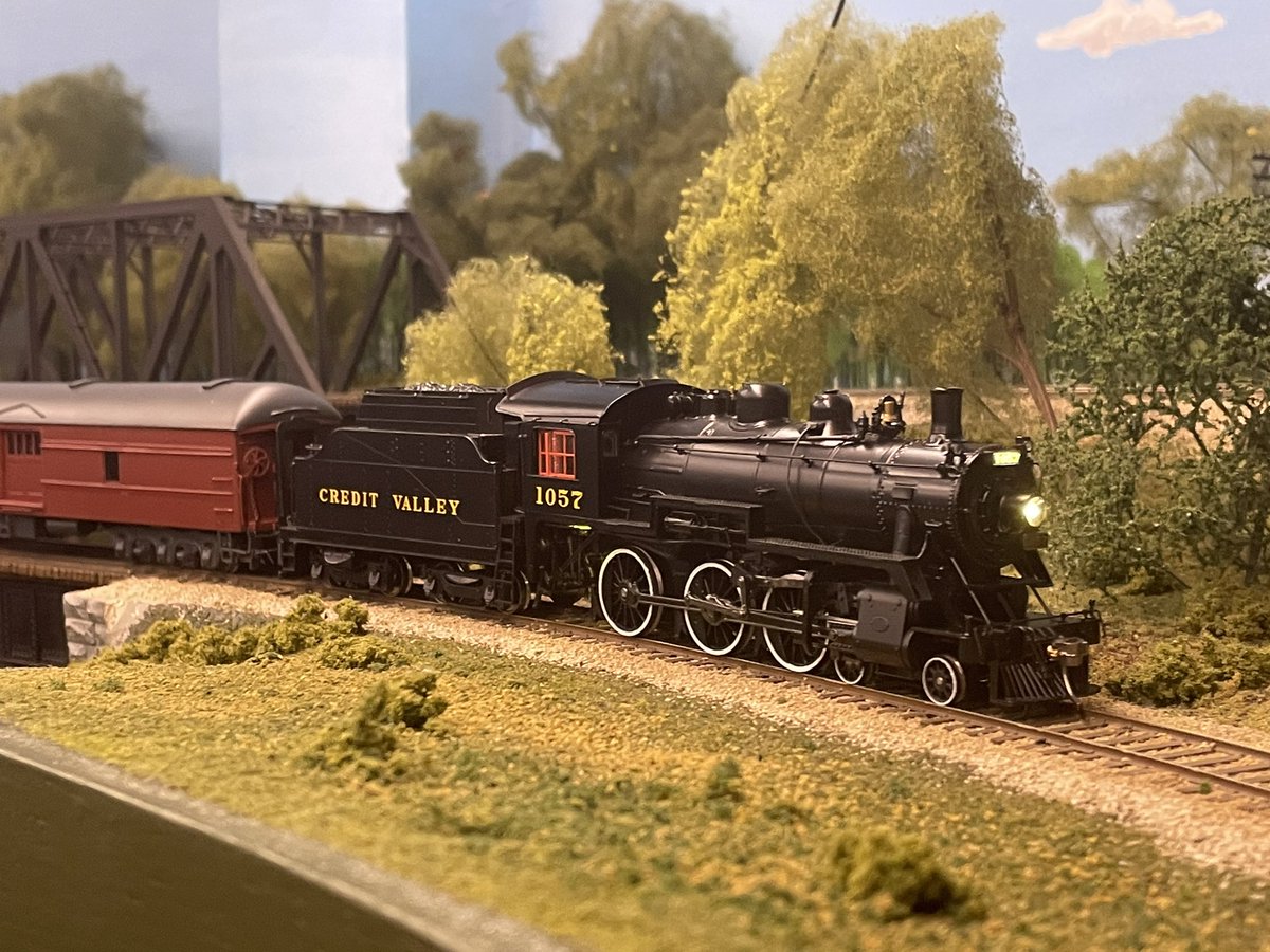 Christmas came early this week! A @RapidoTrains ex CPR D10, the Credit Valley Railway #1057 has finally arrived!!! The very first steam engine I rode behind on a steam excursion as a child with my Dad! This engine has been a long time coming, Thanks to @cvrco for making it!! #FEF