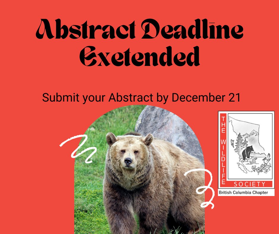 Submit your abstract by December 21 for consideration at our conference March 13 - 16, 2024 in Kelowna
bctws.ca/events.html