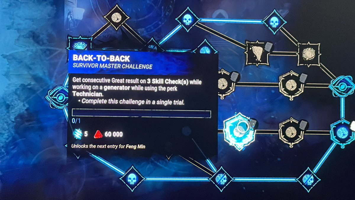 ill_literi's tweet photo. Anyone not getting credit on this challenge? @DeadbyDaylight I got the complete notification during the game. 😭 https://t.co/2ZAXgSBYTP