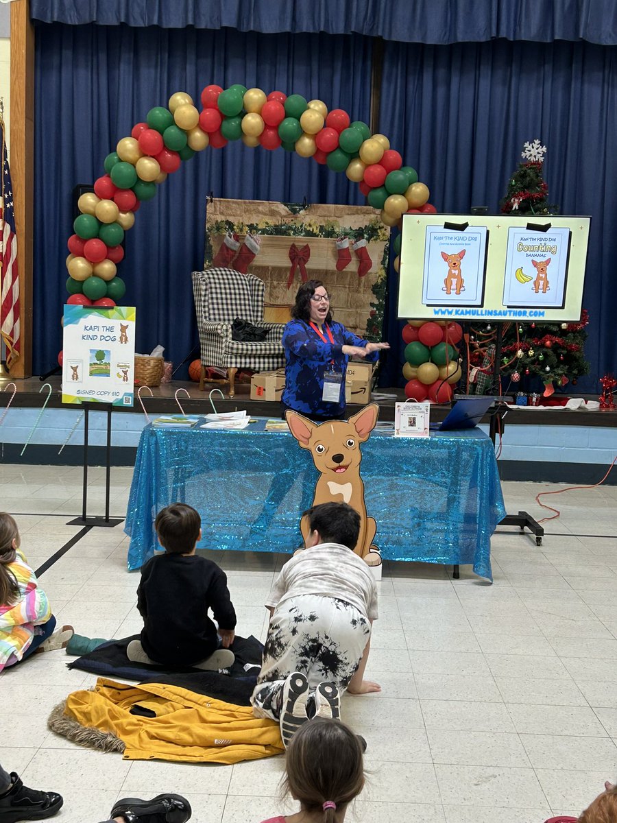 melpatterson803's tweet photo. Thank you to local author,  @KAMullinsauthor , for visiting us today and sharing her story of “Kapi the Kind Dog” with our Gators! We finally made this happen! Please see https://t.co/2LefLDZHeX if you wish to order copies of her books! #gatorGREAT #gatorsREAD 📚 https://t.co/R93jqpiZ9X