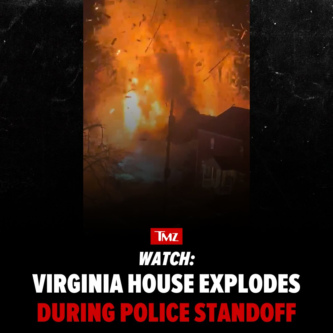 "Virginia Police Standoff House Explosion Suspect Dead" "Gunwielding