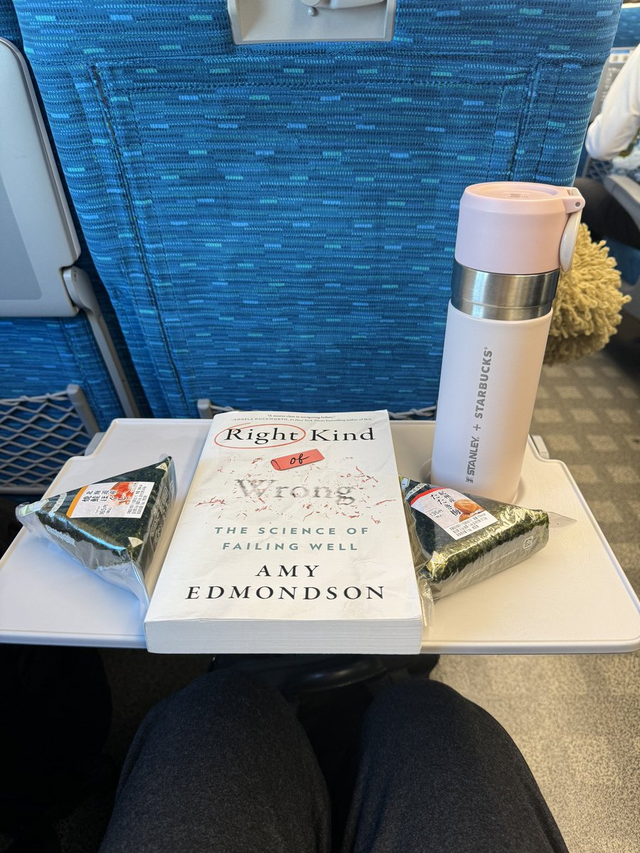 Tokyo bound with the book I’ve been longing to read! 

@AmyCEdmondson #RightKindOfWrong #FailingWell #weekendgetaway #Onigiri #JapanLife #fearlessOrganization #psychologicalsafety