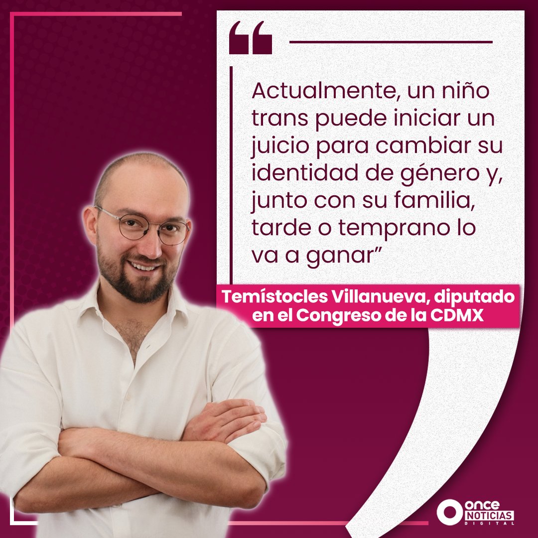 🏳️‍🌈🏳️‍⚧️ ¿Cómo vamos en procesos legales de cambios de género? El diputado local, Temístocles Villanueva @TemistoclesVR,  habló sobre el tema y su iniciativa de #InfanciasTrans

#OnceNoticias 🔻