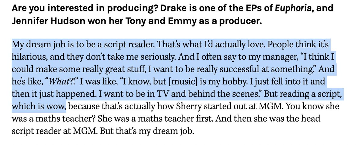 mehta_critic's tweet image. All the validation I need: #Adele's dream job is to be a #scriptreader, not a producer! Ofc she's already rolling in the deep $$ whereas I haven't made any fire nor made it rain!
hollywoodreporter.com/business/busin…