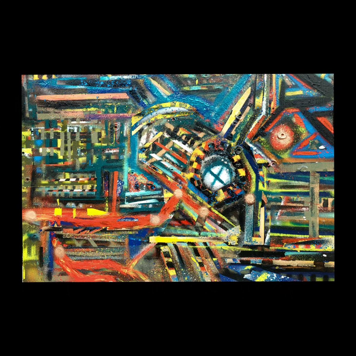 'Walkways'
Aerosol on 18' x 36' reclaimed aluminum sheet.
#visualart #painting #torontoartist #aerosol #aerosolart #spraypaint #spraycans #montanagold #mtn94 #molotow #abstract #contemporary #esoteric #futurism #scifiart #lsdart #artbrut #reclaimedart #roamshot #builduntilimgone
