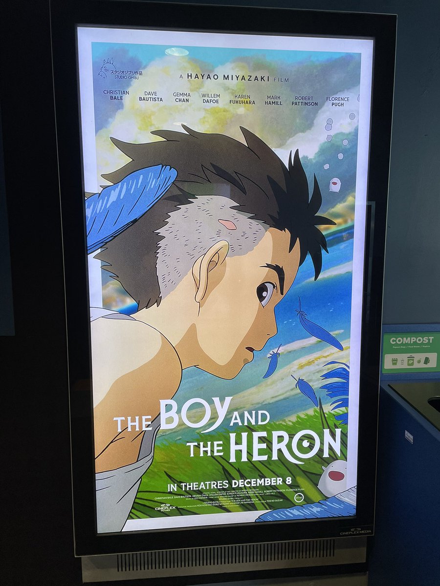 msphillpotts's tweet photo. What do texts teach us about culture, self, family, and humanity? Many thoughtful connections made today during our Studio Ghibli movie field trip @RAMcMath #StudioGhibli #TheBoyAndTheHeron. Thank you @VancouverGrace. https://t.co/P3DPNFyFs6