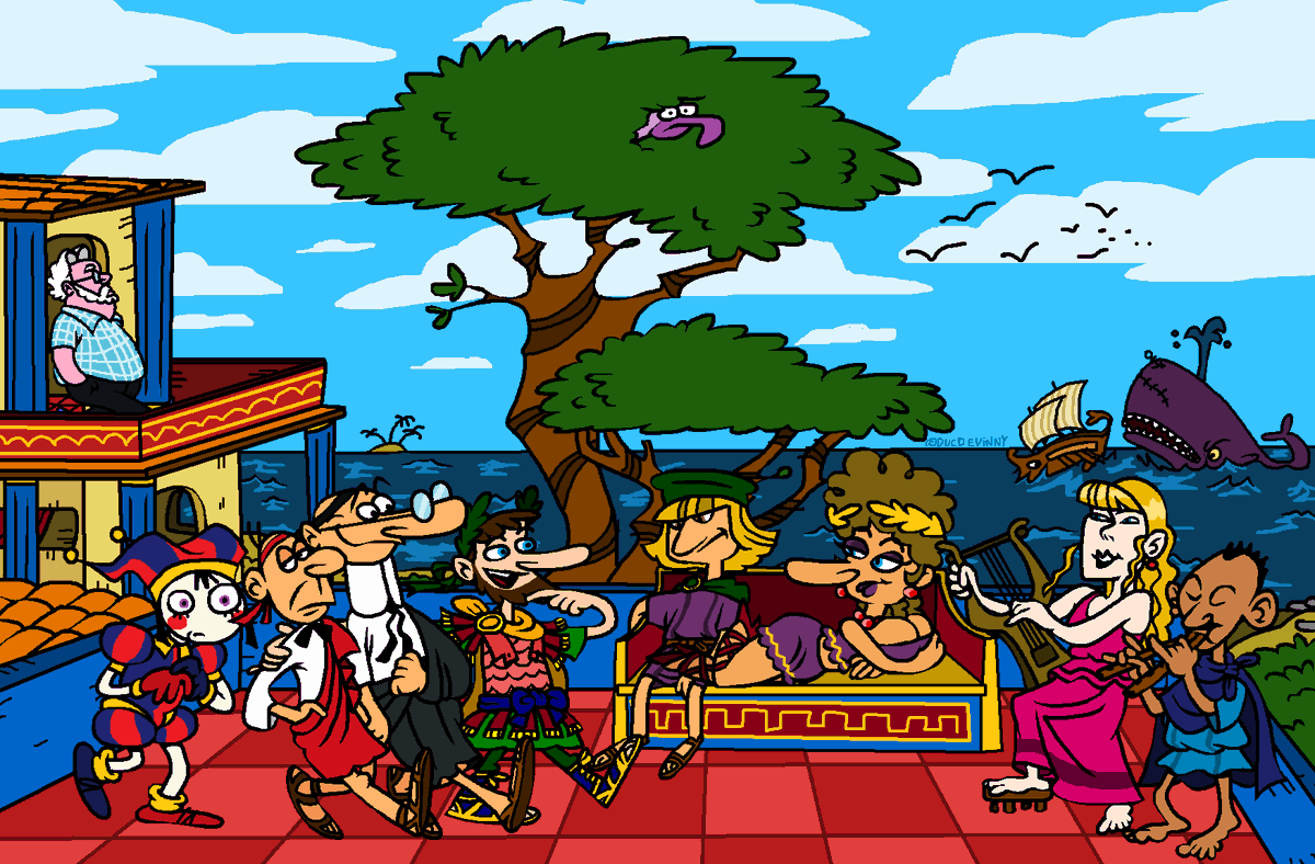 While on vacation in Hispania, Emperor Scrunglus made some new friends