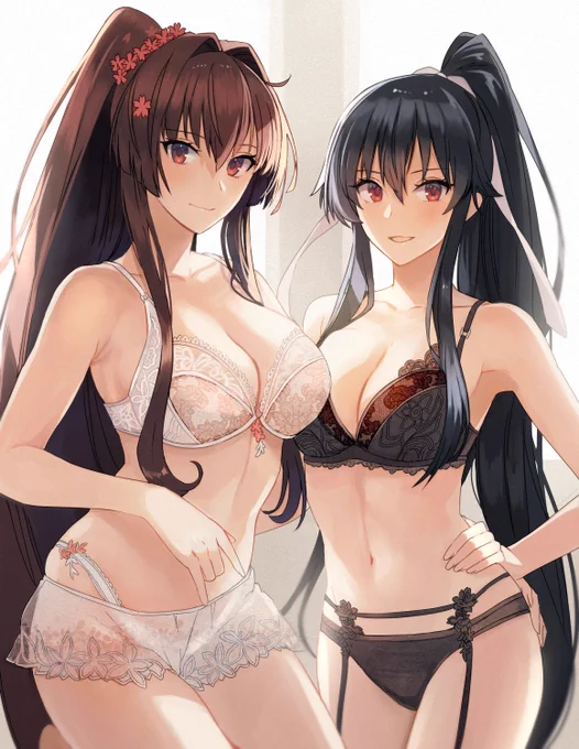 白&黒 