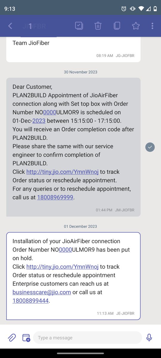 _AbhiGiri's tweet photo. @nmacc_india Hey sleepyheads, except FIXED replies on social media, ur executives don't do anything , these morons are holding my @JIOAIRFIBERIN  installation from past 12 days and neither cancelling my request. Fire these morons @JioCare .Got fed up with continual bogus replies @nmacc_india https://t.co/2YVHTLfOoK