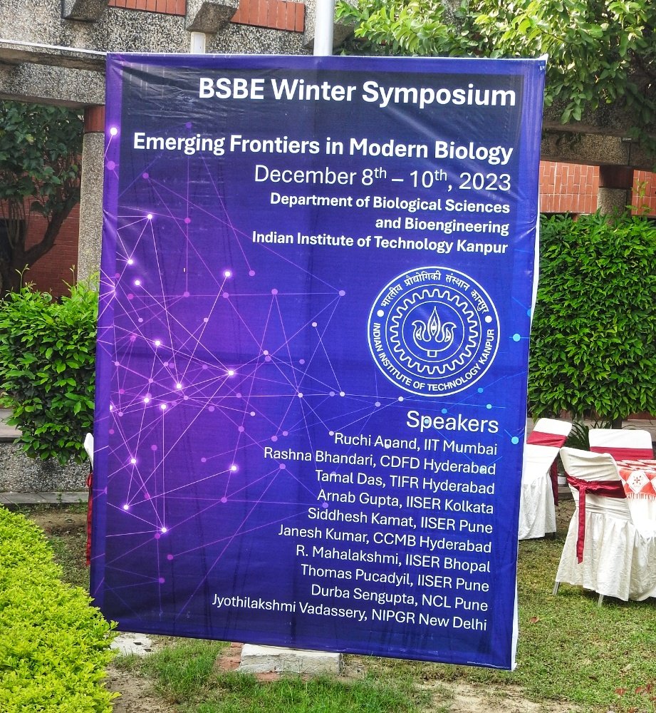 Let's explore the frontiers of #BiologicalSciences together!
#iitkanpur BSBE winter symposium