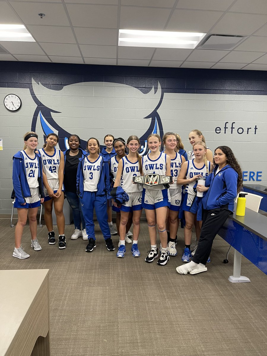 ow_owls's tweet photo. What a battle tonight in our first league game of the season against Shawnee Mission South.  Varsity fought till the end. Congratulations to our JV and C-Team for getting the win tonight! Belt winners go to our senior PG - Hannah Cooley &amp; Freshman - Mallory Grant! #MakeItHappen https://t.co/HpOlvaHli0