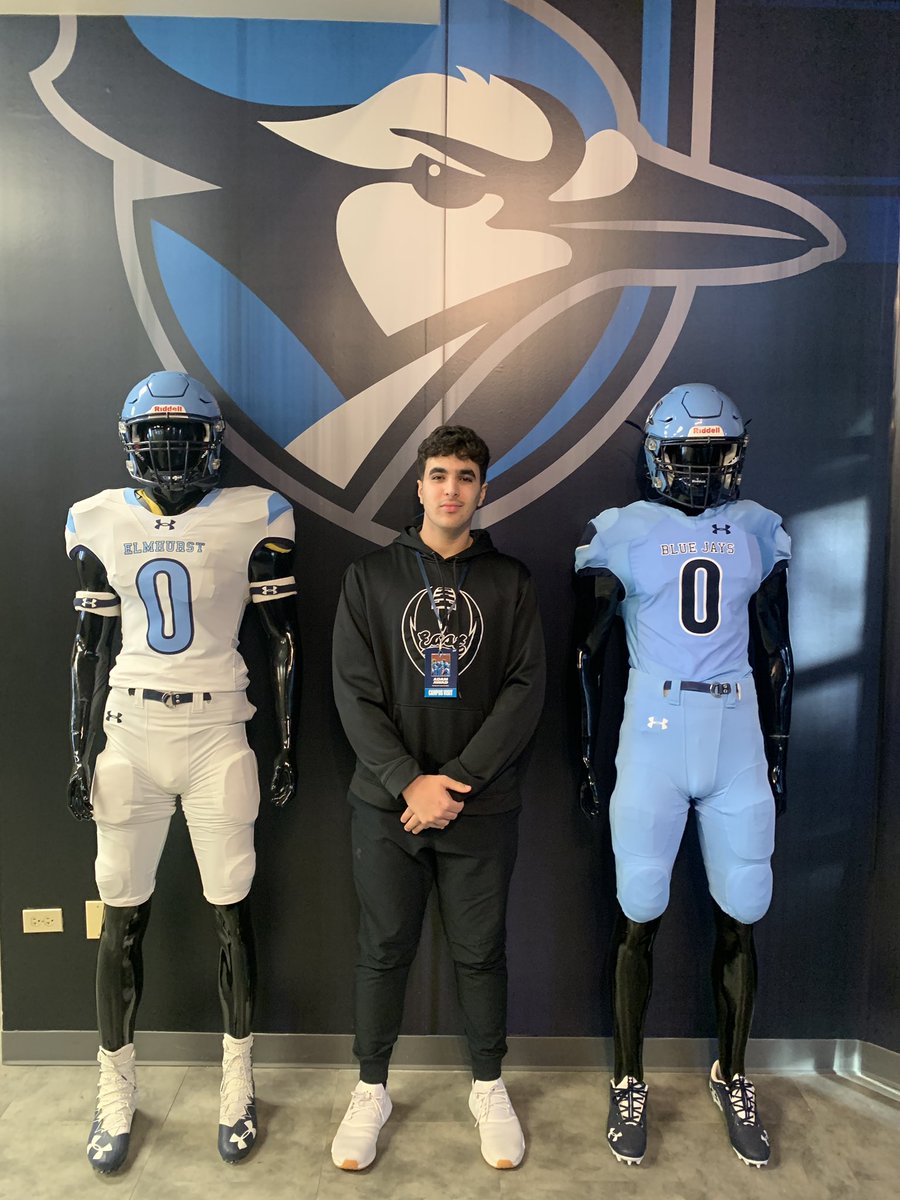 Adam16Awad's tweet photo. Had a great visit at Elmhurt university today thanks to @CoachMurray_EU and staff for having me. @MEHSFootball @Coach_Tiz @Dion_JTsports @EDGYTIM https://t.co/0UUvz9Nwuc