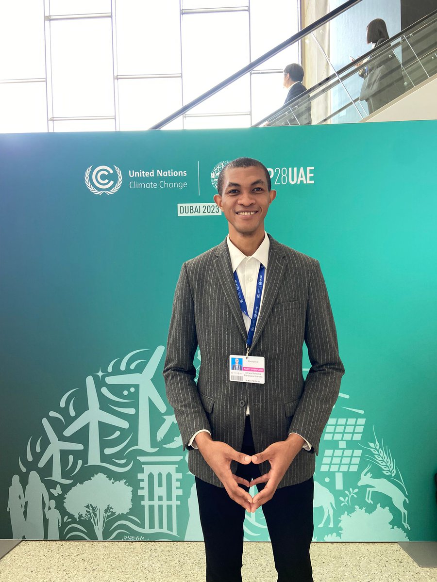 🇲🇬 Malagasy youth speak out during "Nature, Land Use, Biodiversity &amp; Ocean Day."
Nehemia Randrianantoandro , Community Engagement &amp; Youth mobilization will focus on "Youth Engagement on Nature Based solutions for adaptation in Madagascar, barriers &amp; opportunities for scaling up."