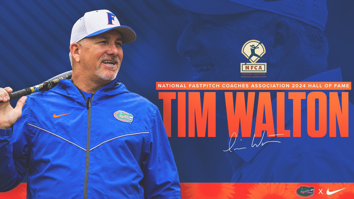 No one more deserving! Congratulations to our Head Coach @_timwalton on being selected to the 2024 @nfcaorg Hall of Fame class‼️ #GoGators

📰 floridagators.com/news/2023/12/8…