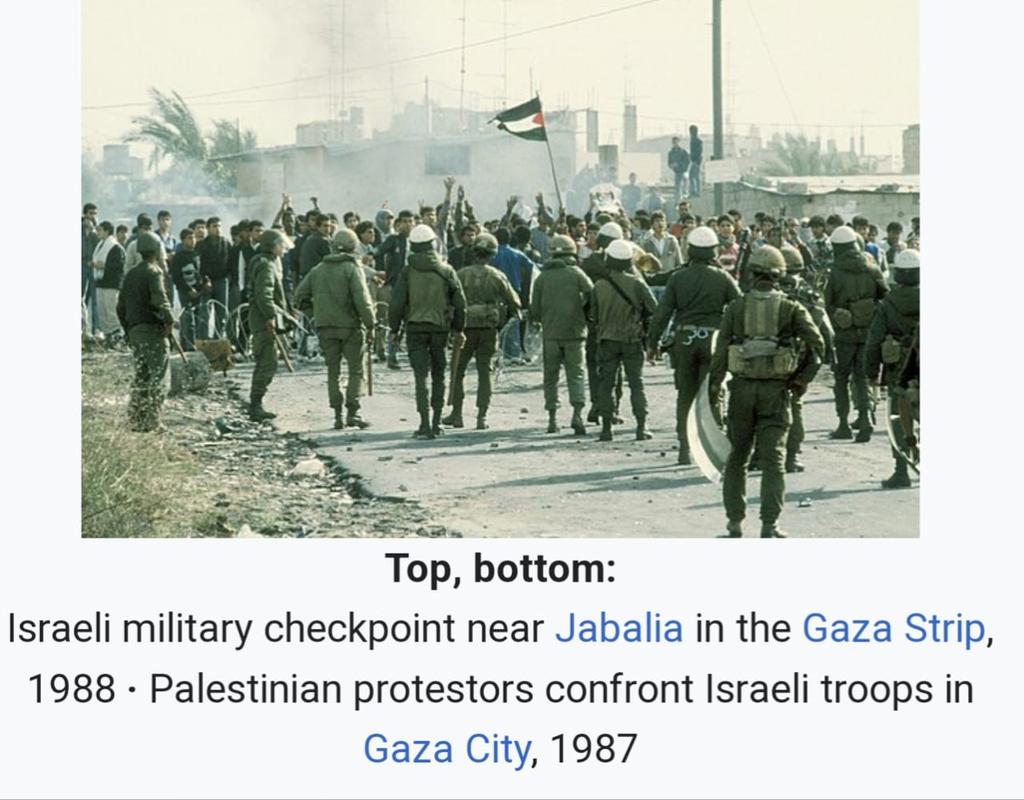KamalPe69257601's tweet photo. 1987 –9th Dec #Israeli–Palestinian #conflict: The #FirstIntifada begins in #Gaza Strip and #WestBank. https://t.co/9JiljP1T1e