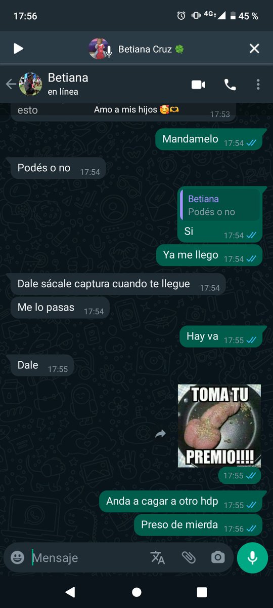 beluuaguirre24's tweet photo. A mi amiga le hackearon el WhatsApp me lo quiso hackear a mí me chamuyo le di lástima y me hizo una recarga jajajajajaja https://t.co/mCqmxi0ZRe