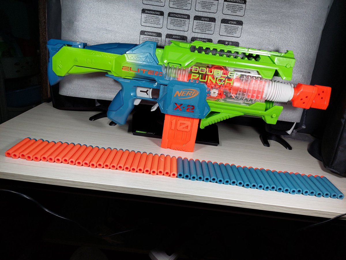 Azrel01's tweet image. Nerf Elite 2.0 Double Punch [Gray Trigger]

#Nerf #NerfElite2 #DoublePunch
