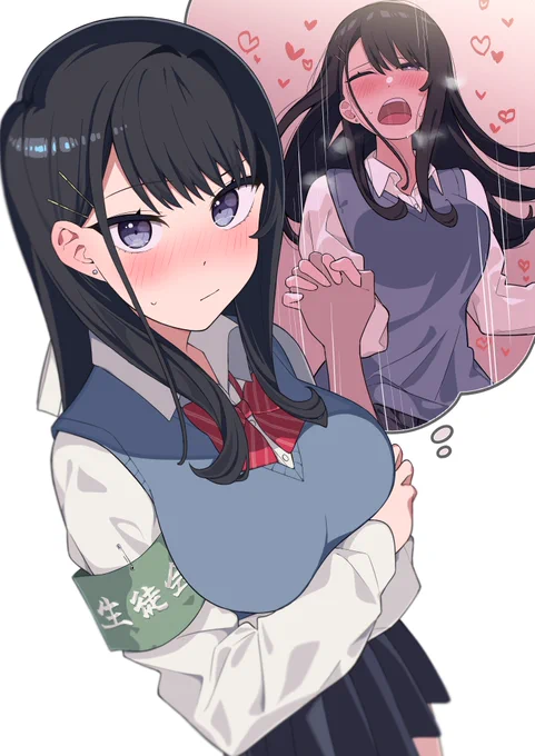 実は積極的な先輩彼女 #オリジナル